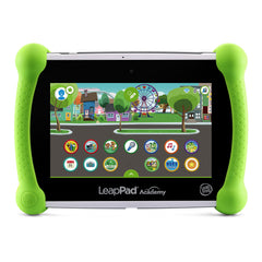 LeapFrog green LeapPad Academy front view showing tablet and display for easy learning