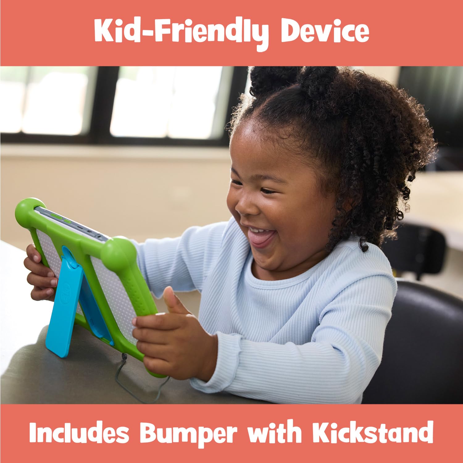 LeapFrog stylus close-up demonstrating precise touch and handwriting practice