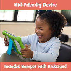 LeapFrog stylus close-up demonstrating precise touch and handwriting practice