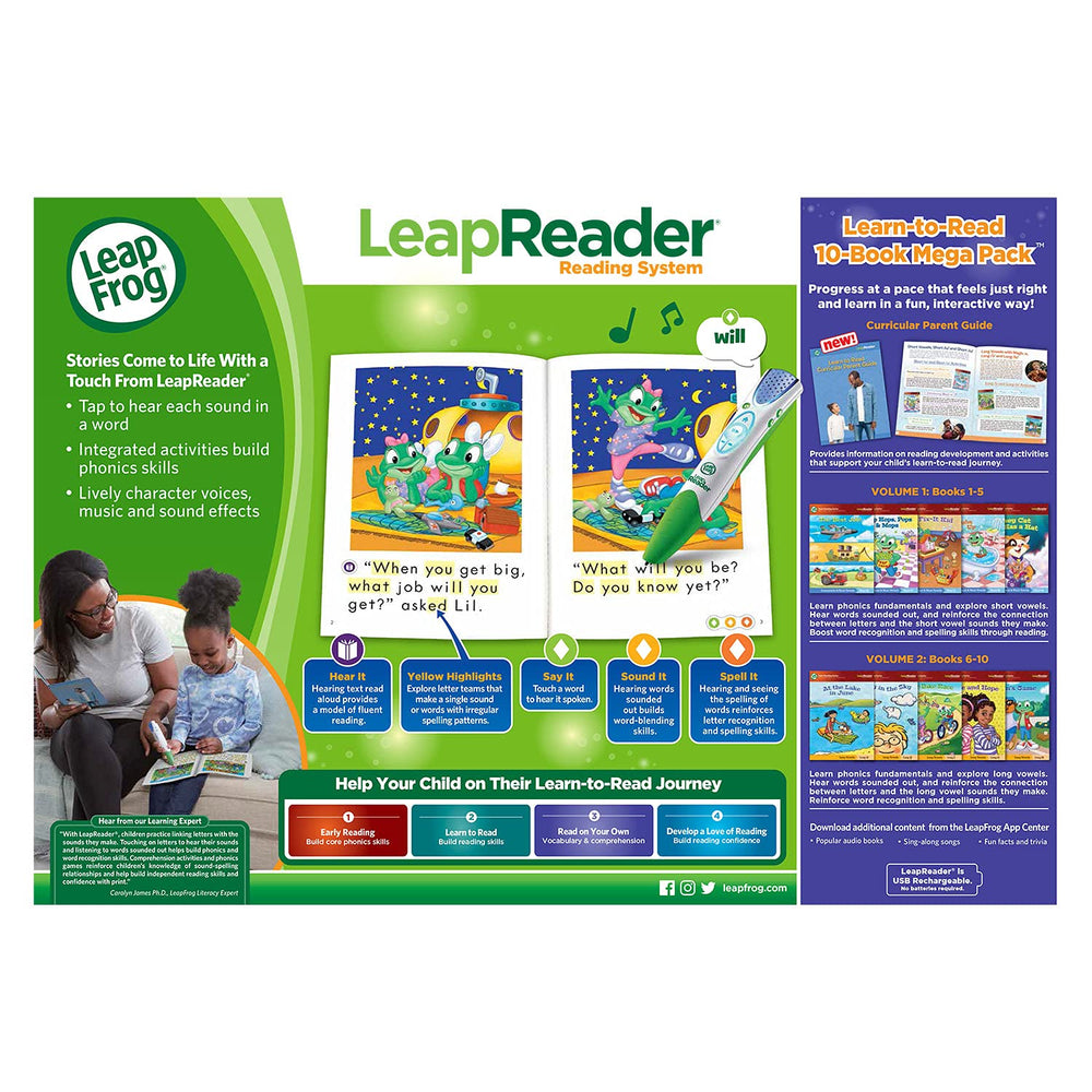 LeapFrog LeapReader digital downloads screen showing audio and extras