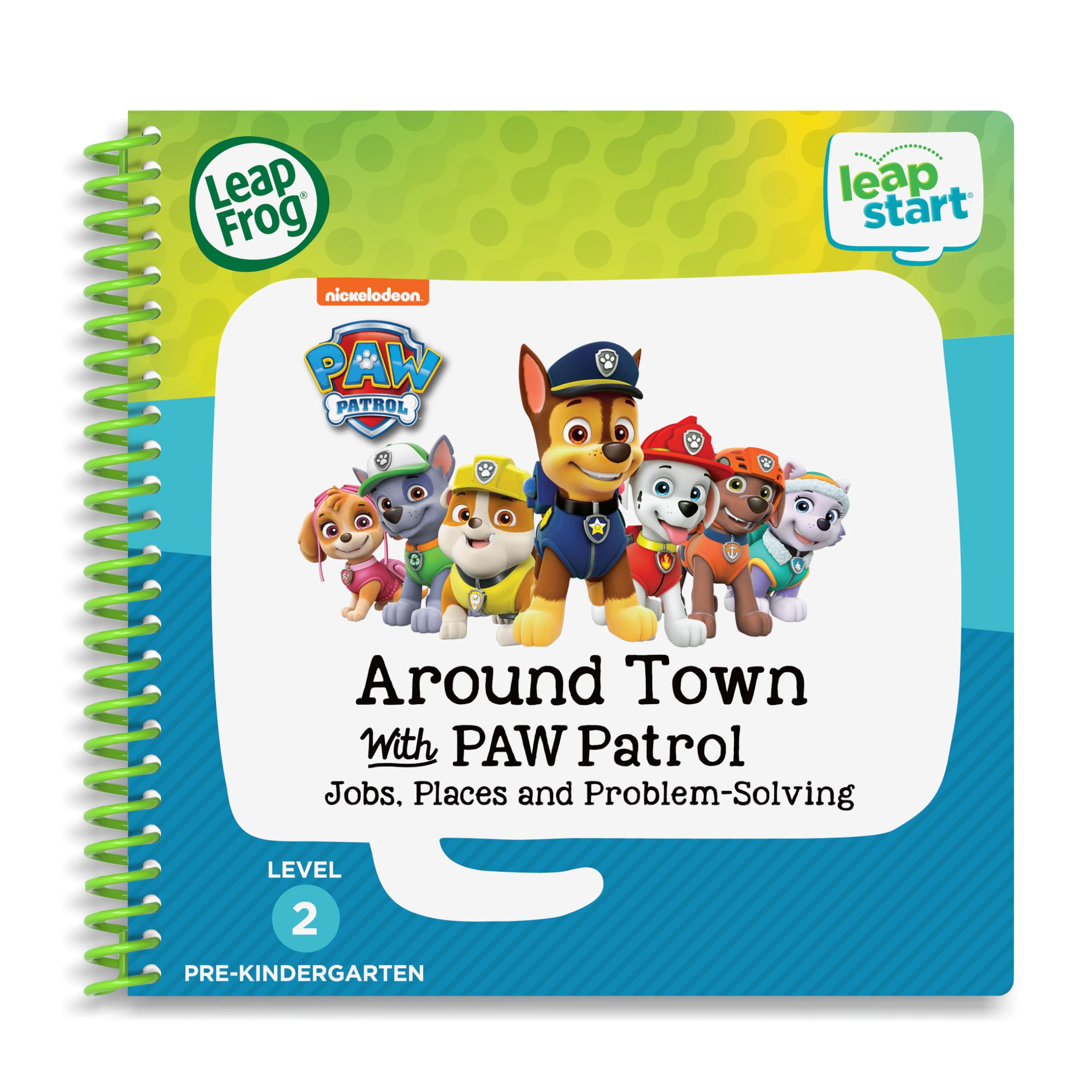 LeapFrog PAW Patrol problem-solving page with pups teaching teamwork