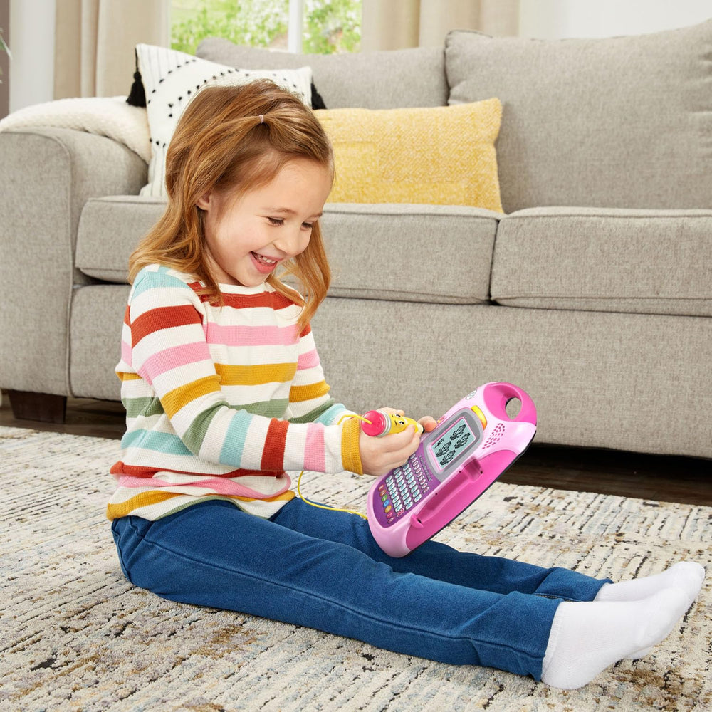 LeapFrog Mr. Pencil in drawing mode with dotted picture being traced for creativity