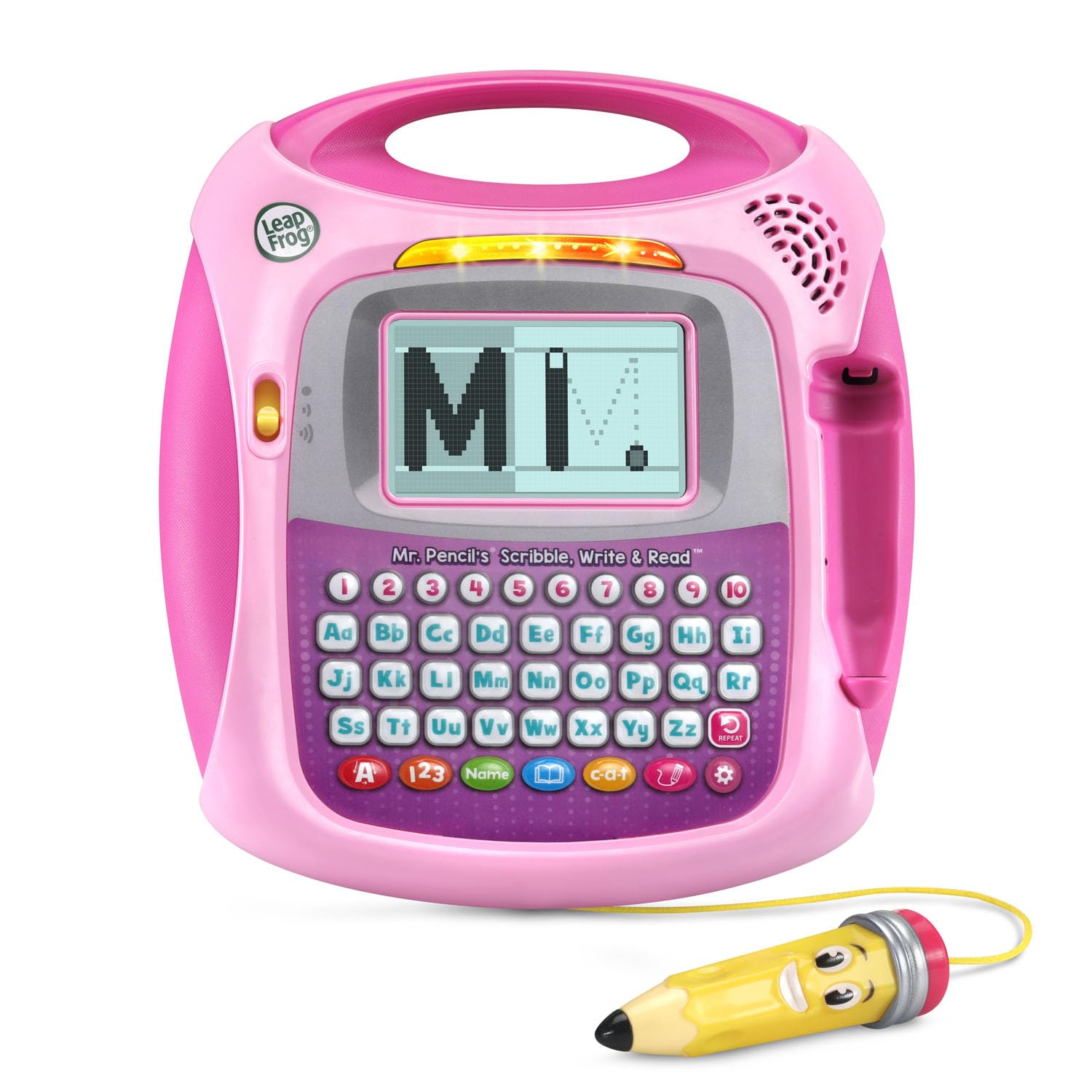 LeapFrog Mr. Pencil stylus close-up demonstrating precise tracing and motor skill benefits