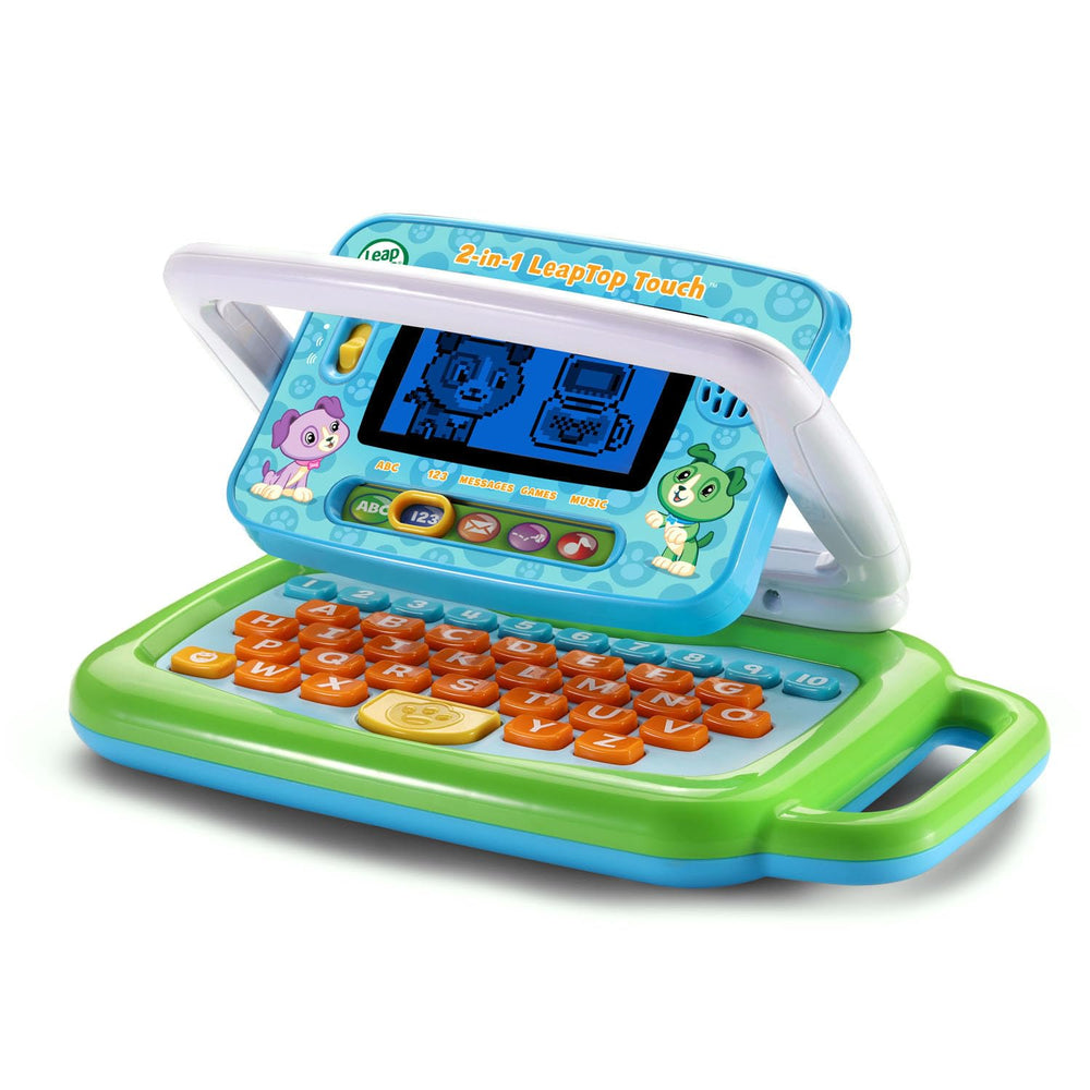 LeapFrog size comparison beside an adult hand demonstrating compact scale