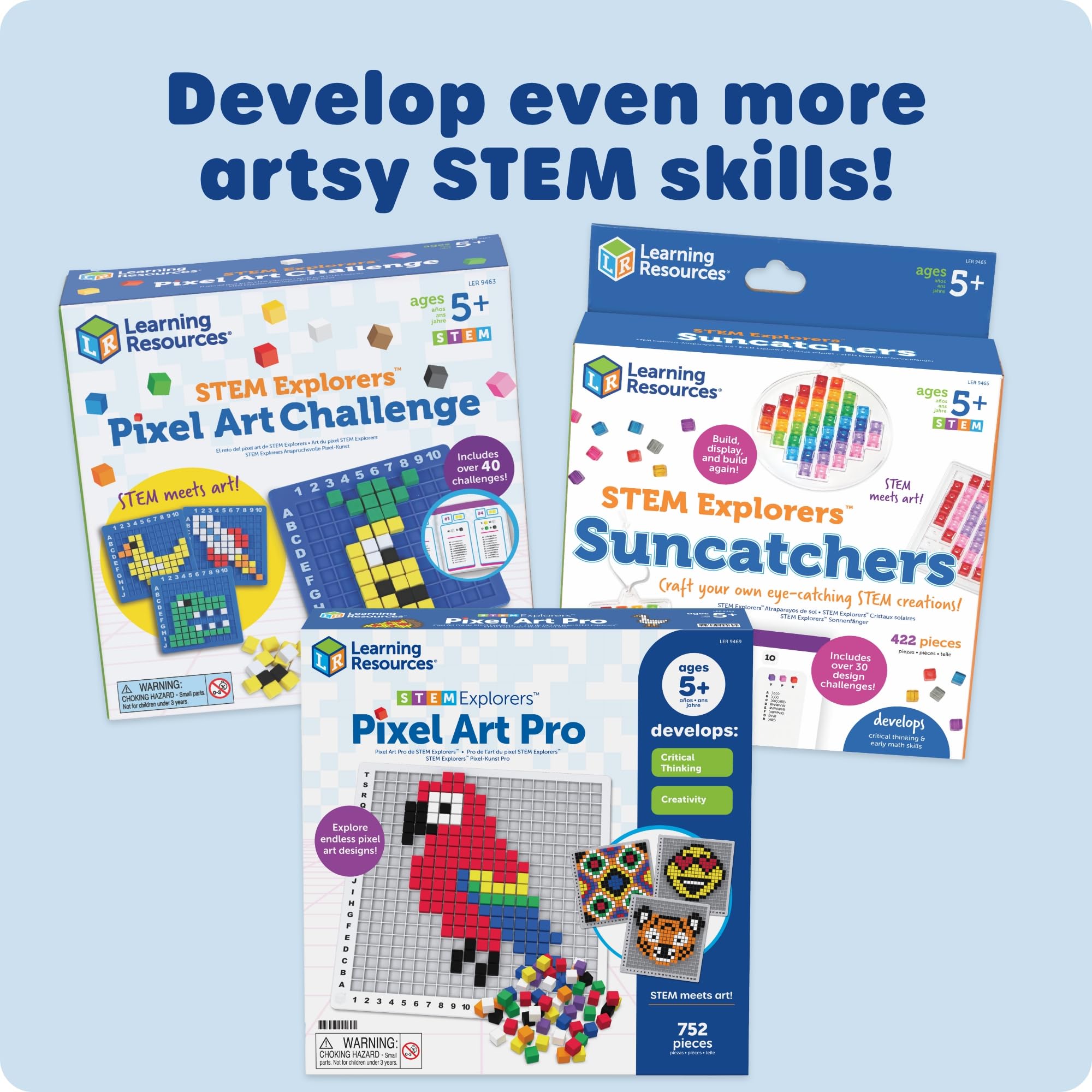 Learning Resources kit used in classroom encouraging group STEM play