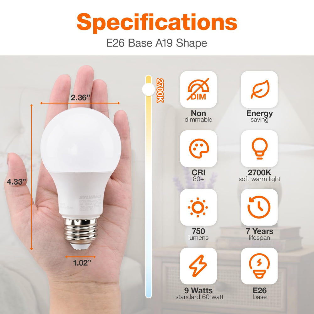 LEDVANCE Sylvania frosted glass close-up highlighting even light diffusion