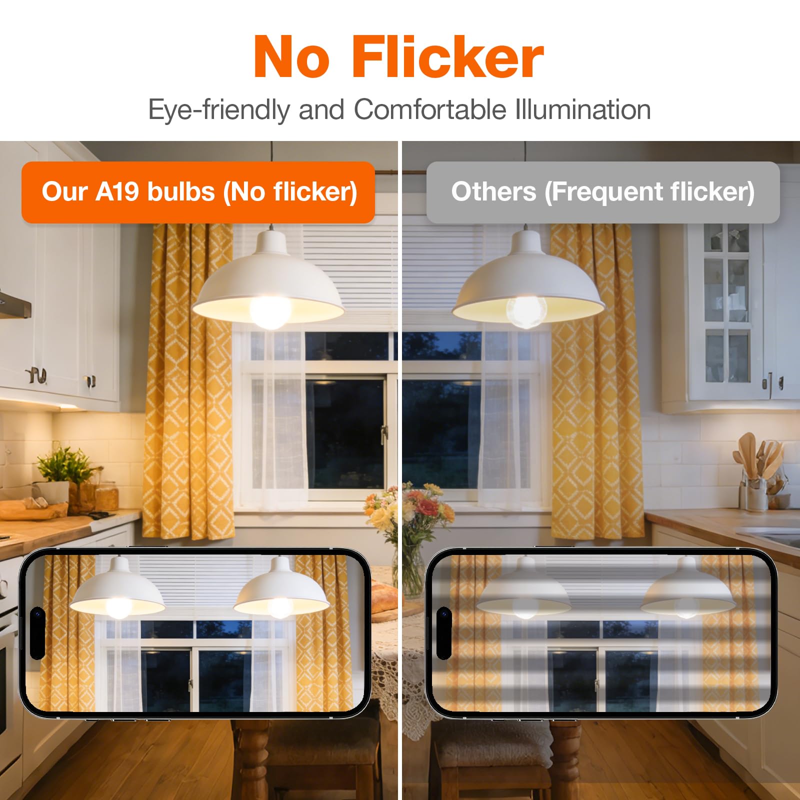LEDVANCE Sylvania bulb installed in lamp delivering warm, cozy illumination