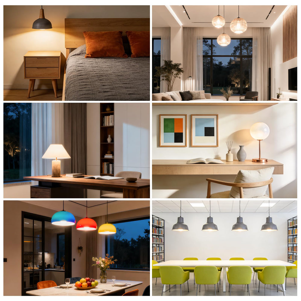LEDVANCE Sylvania bulbs in living room scene creating inviting ambient light