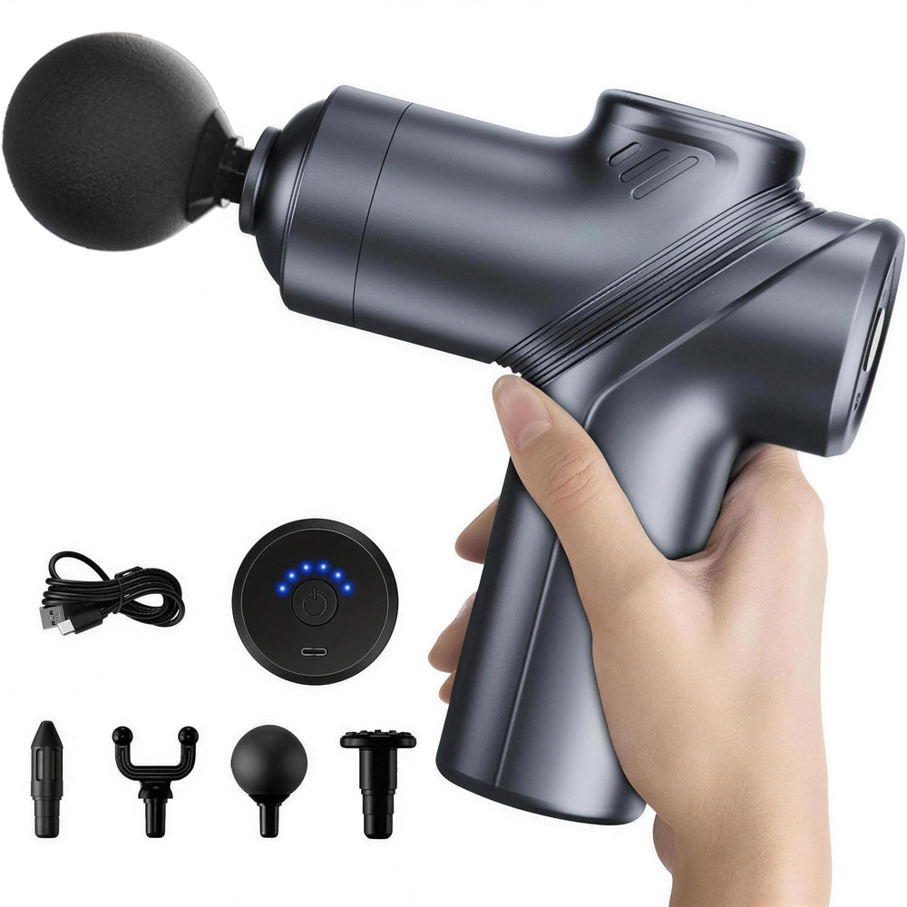 LEERCON front view showing blue body and ergonomic handle for portable relief