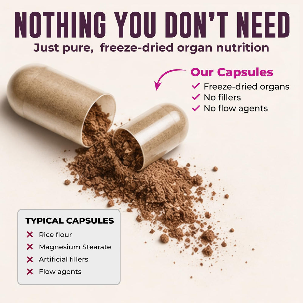 Left Coast Performance capsules in hand indicating daily serving size