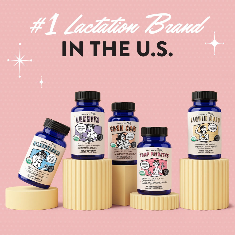 Legendairy Milk open bottle with capsules for easy daily use