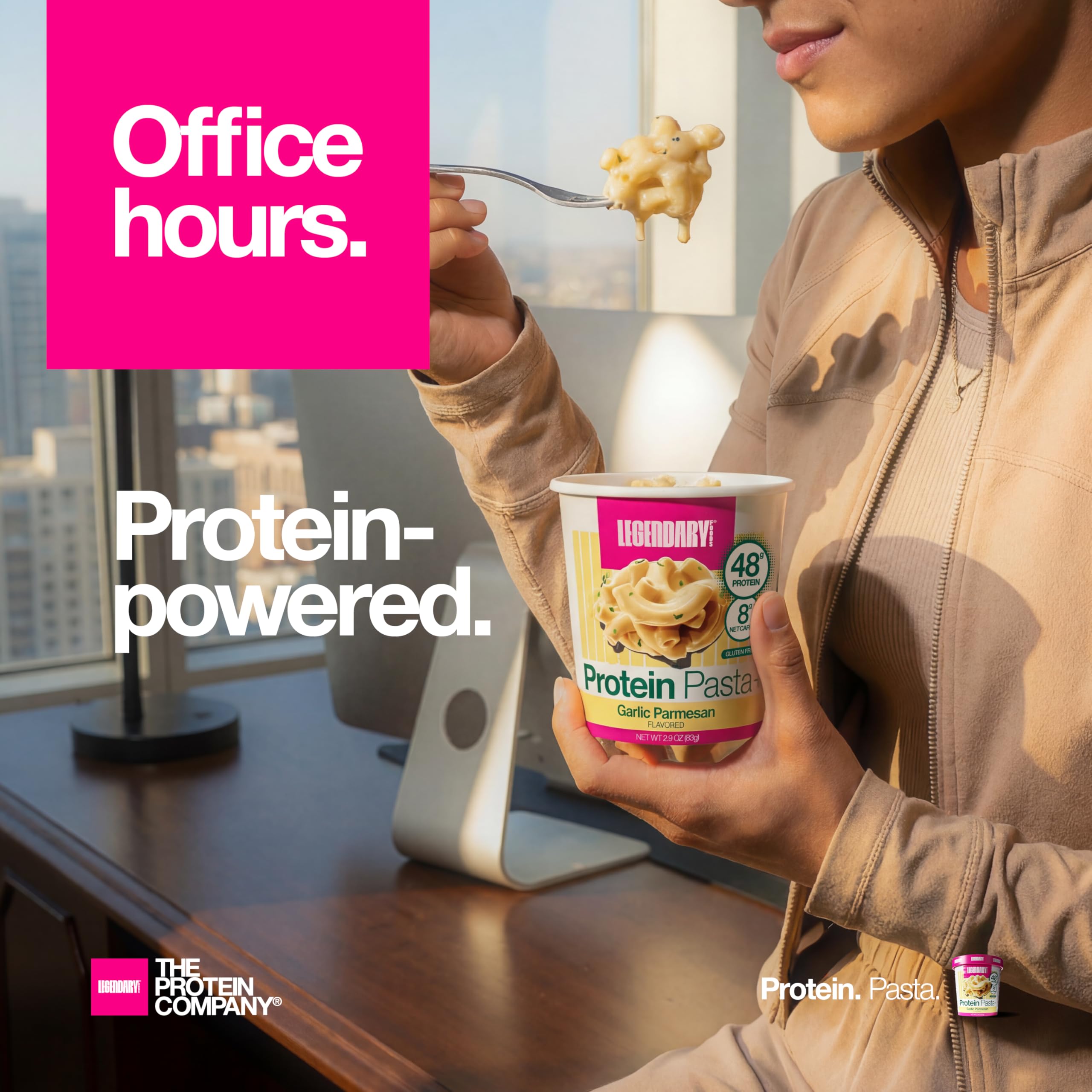 Legendary Foods nutrition label highlighting 48g protein and low carbs