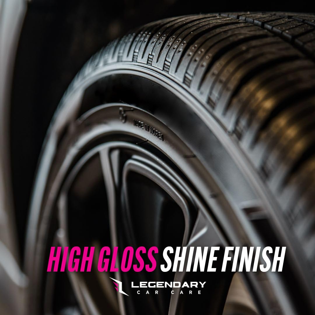Legendary Car Care lifestyle setup with car being detailed showing quick professional finish benefit