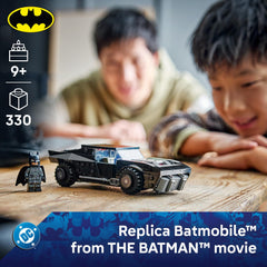 LEGO Batmobile cockpit detail with Batman seated for play realism