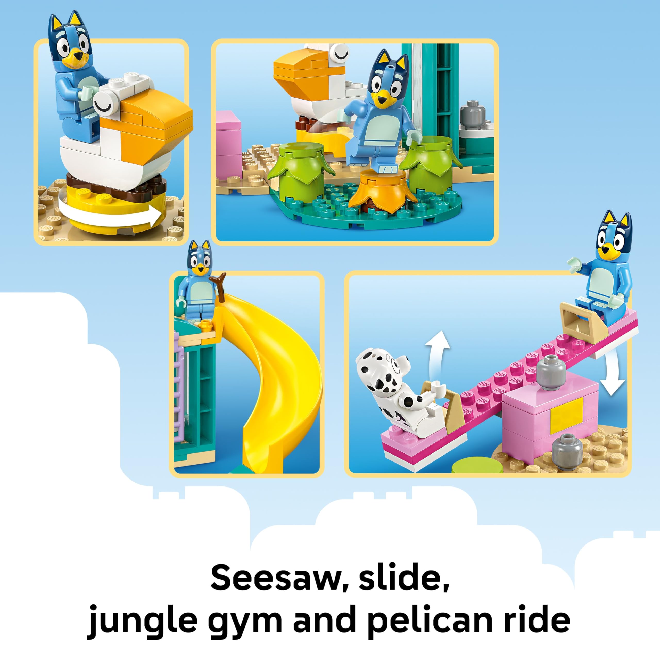 LEGO Bluey tower and telescope detail encouraging imaginative exploration