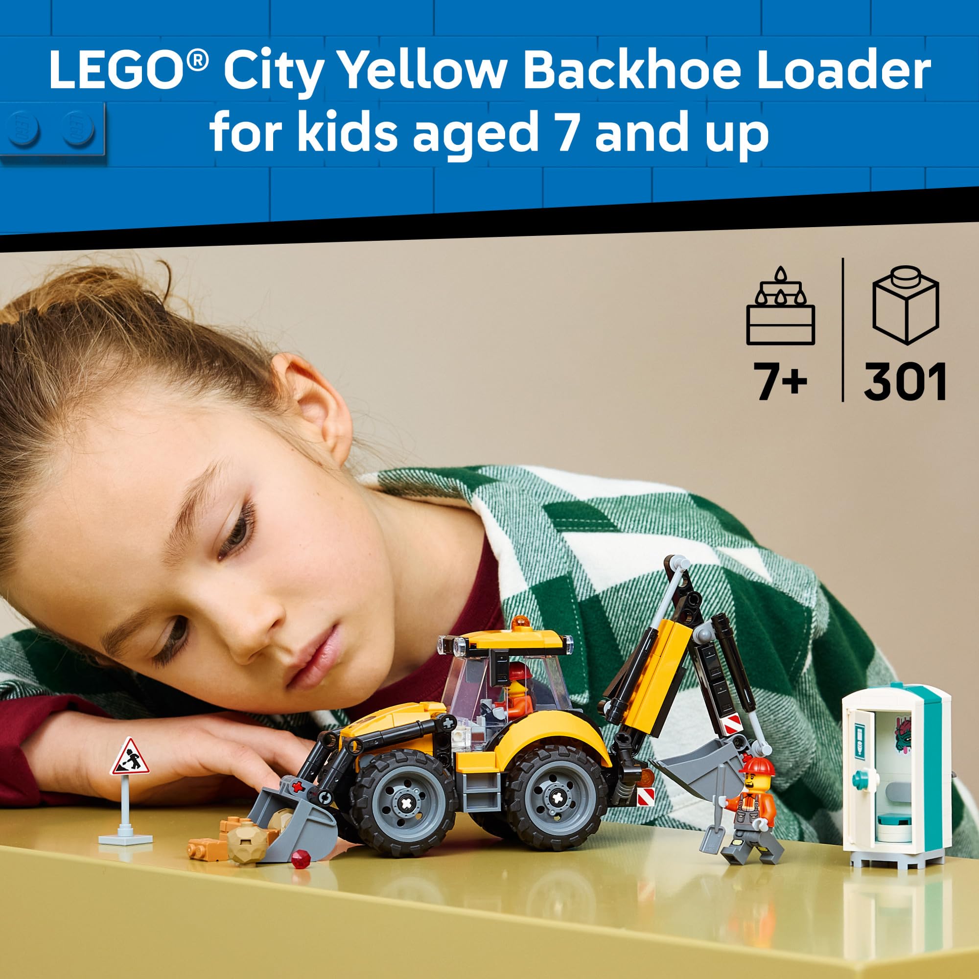 LEGO close-up of backhoe arm articulation showing smooth scooping action and control