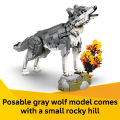 LEGO raccoon holding pear accessory demonstrating play and storytelling
