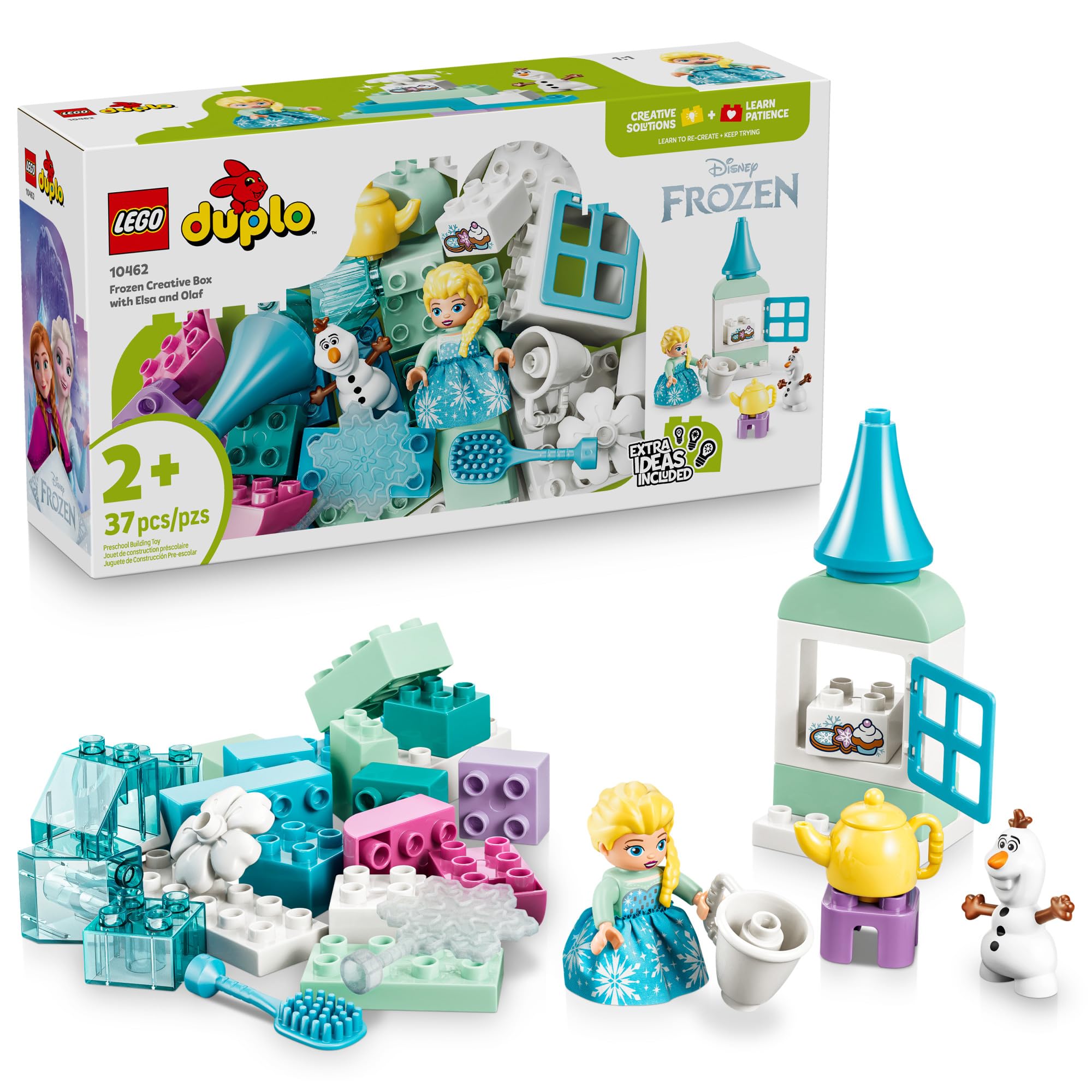 LEGO DUPLO box front packaging showing Elsa and Olaf, great for gifting