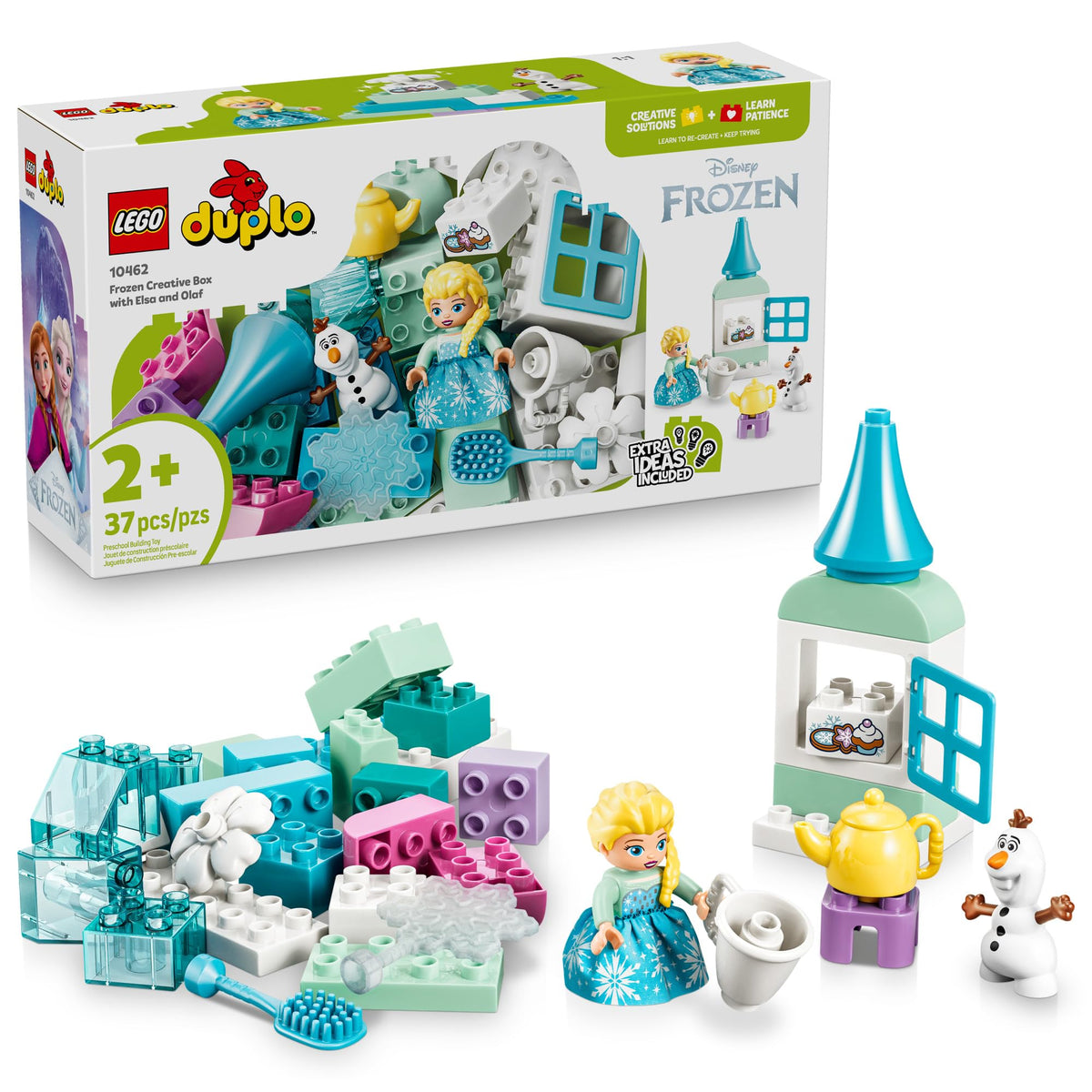 LEGO DUPLO box front packaging showing Elsa and Olaf, great for gifting