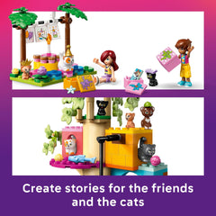LEGO Friends rotating cake table close-up highlighting moving party feature