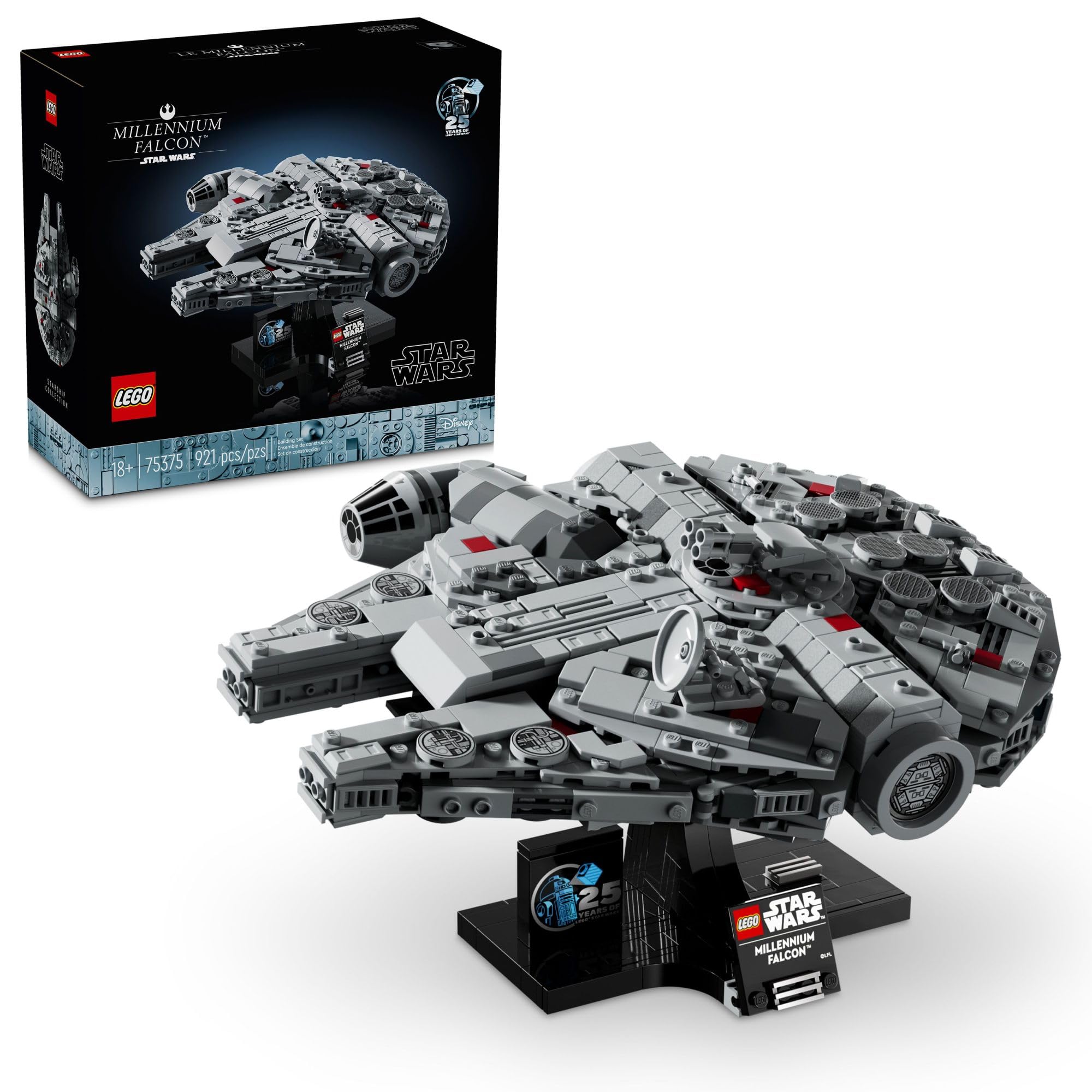 LEGO Millennium Falcon front view showing iconic shape and collector appeal