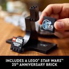 LEGO Millennium Falcon satellite dish close-up showing accurate component