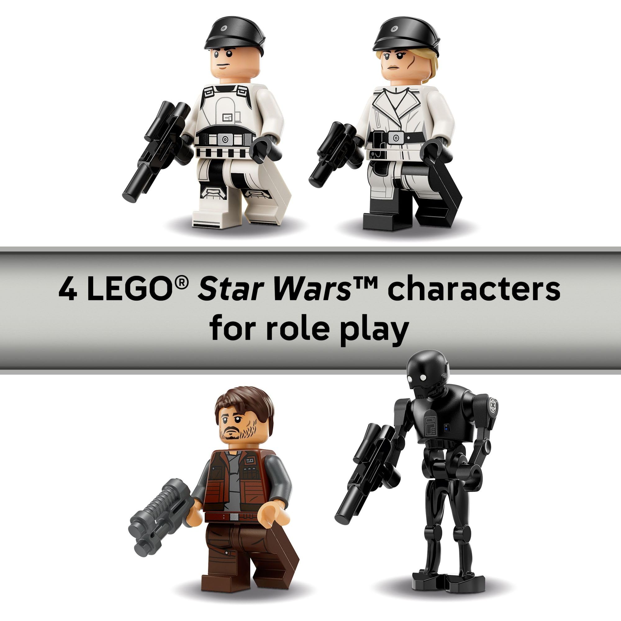 LEGO Rebel U-Wing spring-loaded shooter close-up adding action play