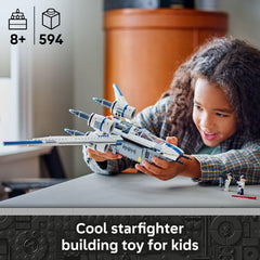 LEGO Rebel U-Wing swing-wing detail demonstrating transformation function
