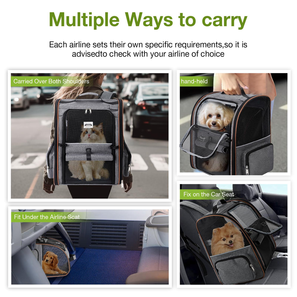 Lekebobor side pocket holding leash and supplies for convenient storage