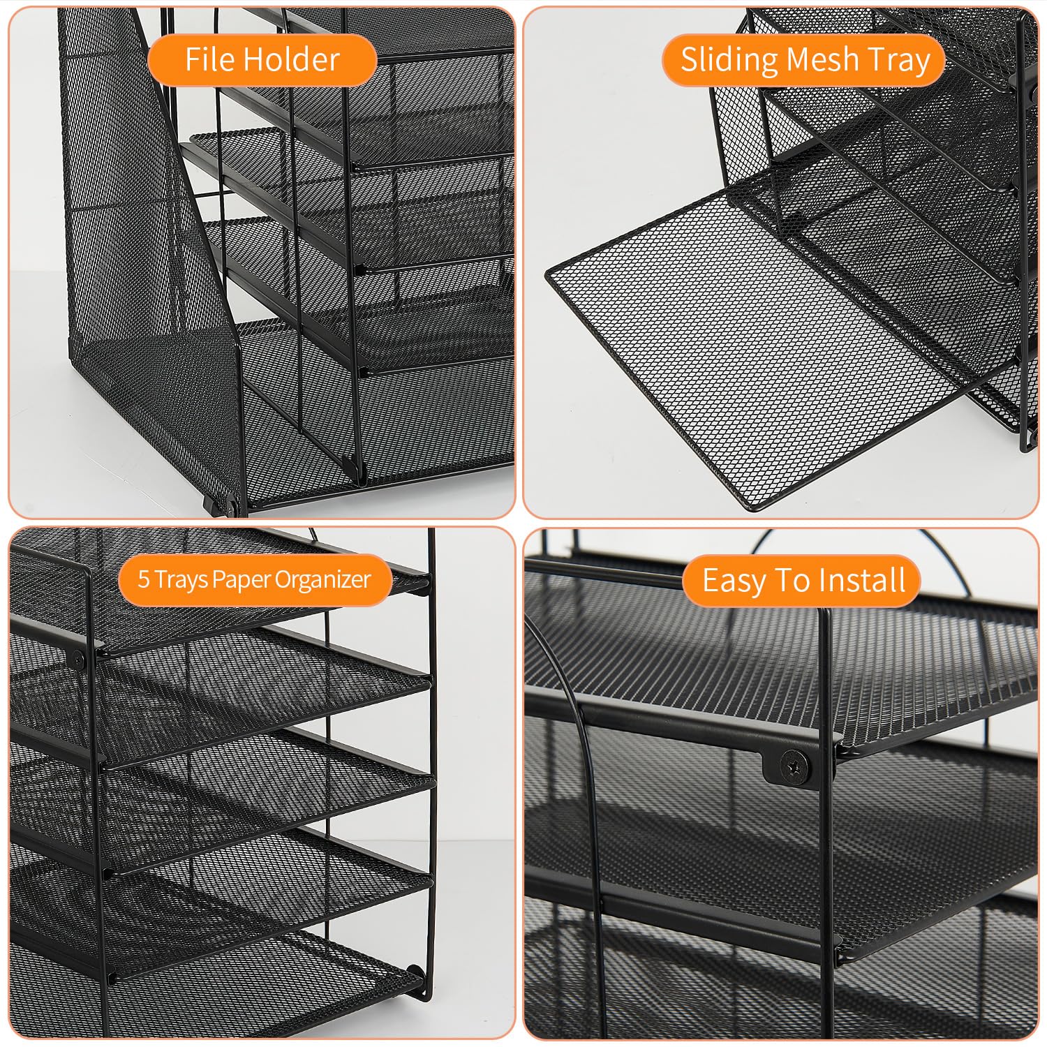 LEKETREE assembly parts laid out with tools demonstrating simple setup and quick installation