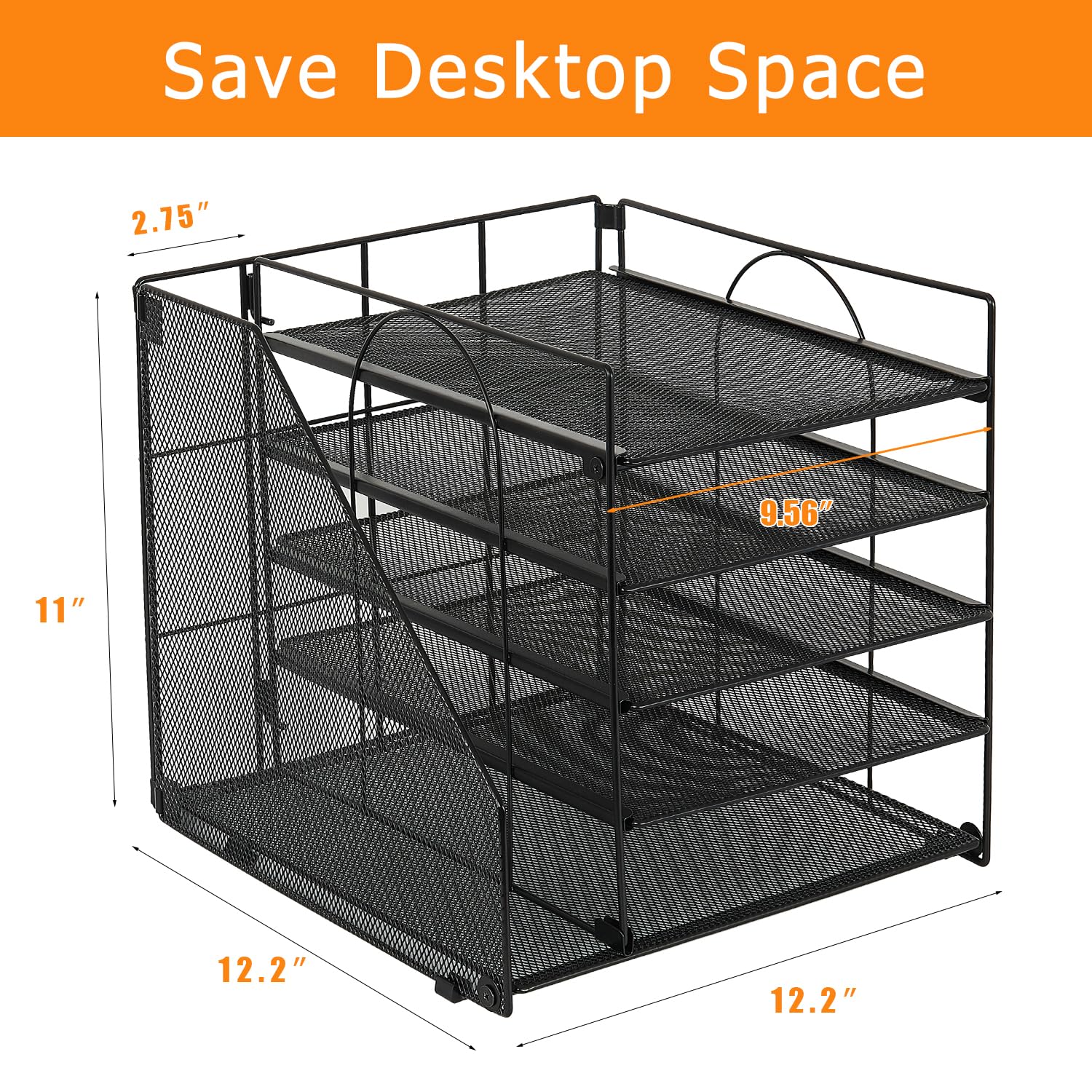 LEKETREE organizer in use on a desk holding papers and supplies for improved workflow