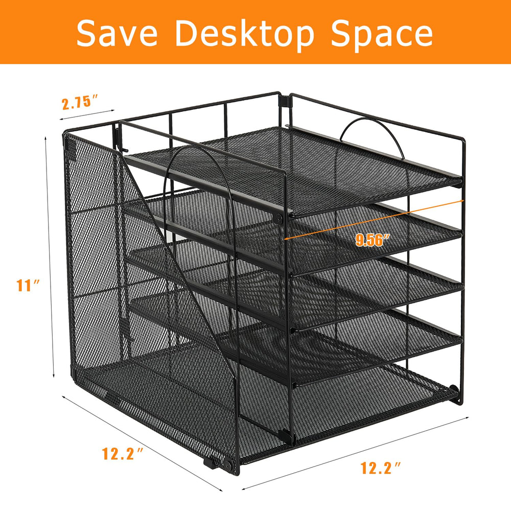 LEKETREE organizer in use on a desk holding papers and supplies for improved workflow