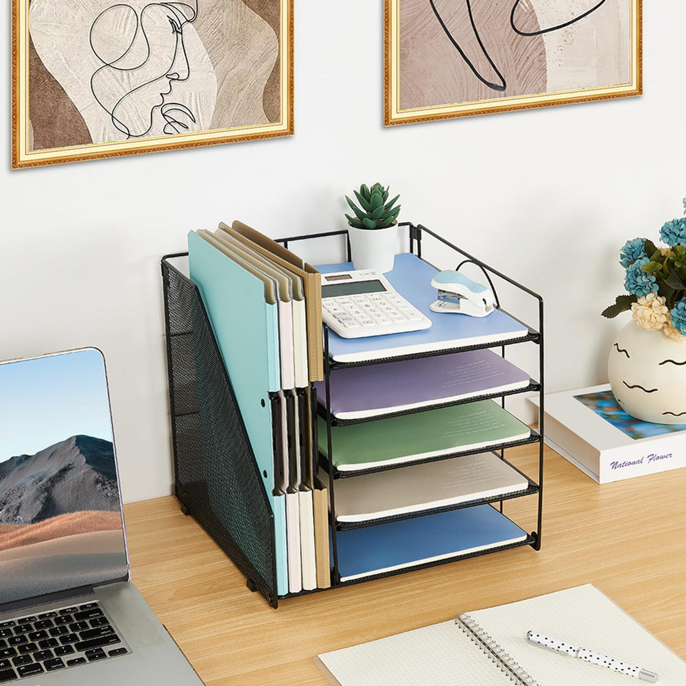 LEKETREE side file shelves with folders demonstrating upright support and faster file retrieval