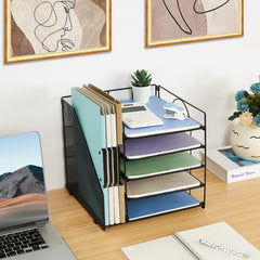 LEKETREE side file shelves with folders demonstrating upright support and faster file retrieval