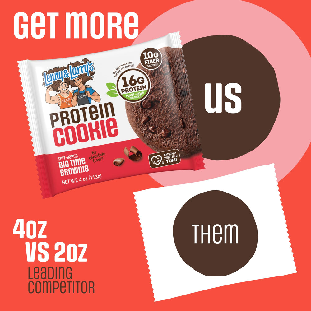 Lenny & Larry's cookie in a backpack pocket lifestyle shot, conveys on-the-go energy