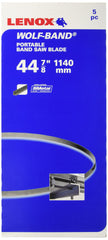 Lenox blades five-pack front view showing packaging and blade length benefit