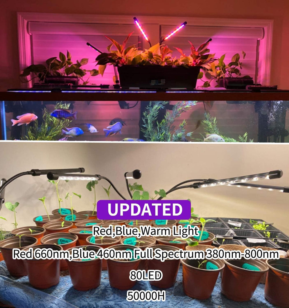 LEOTER flexible gooseneck bent over pot providing targeted illumination