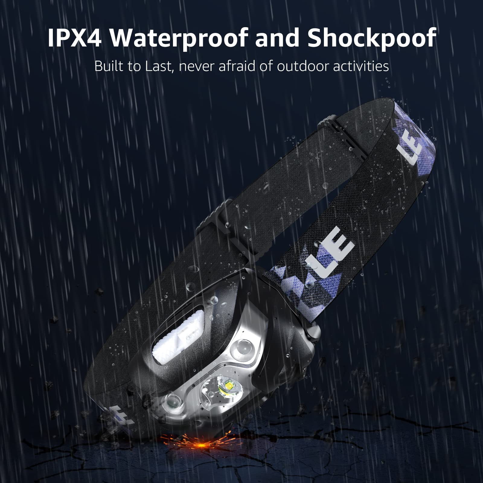 Lepro red light mode activated, preserves night vision and signals others