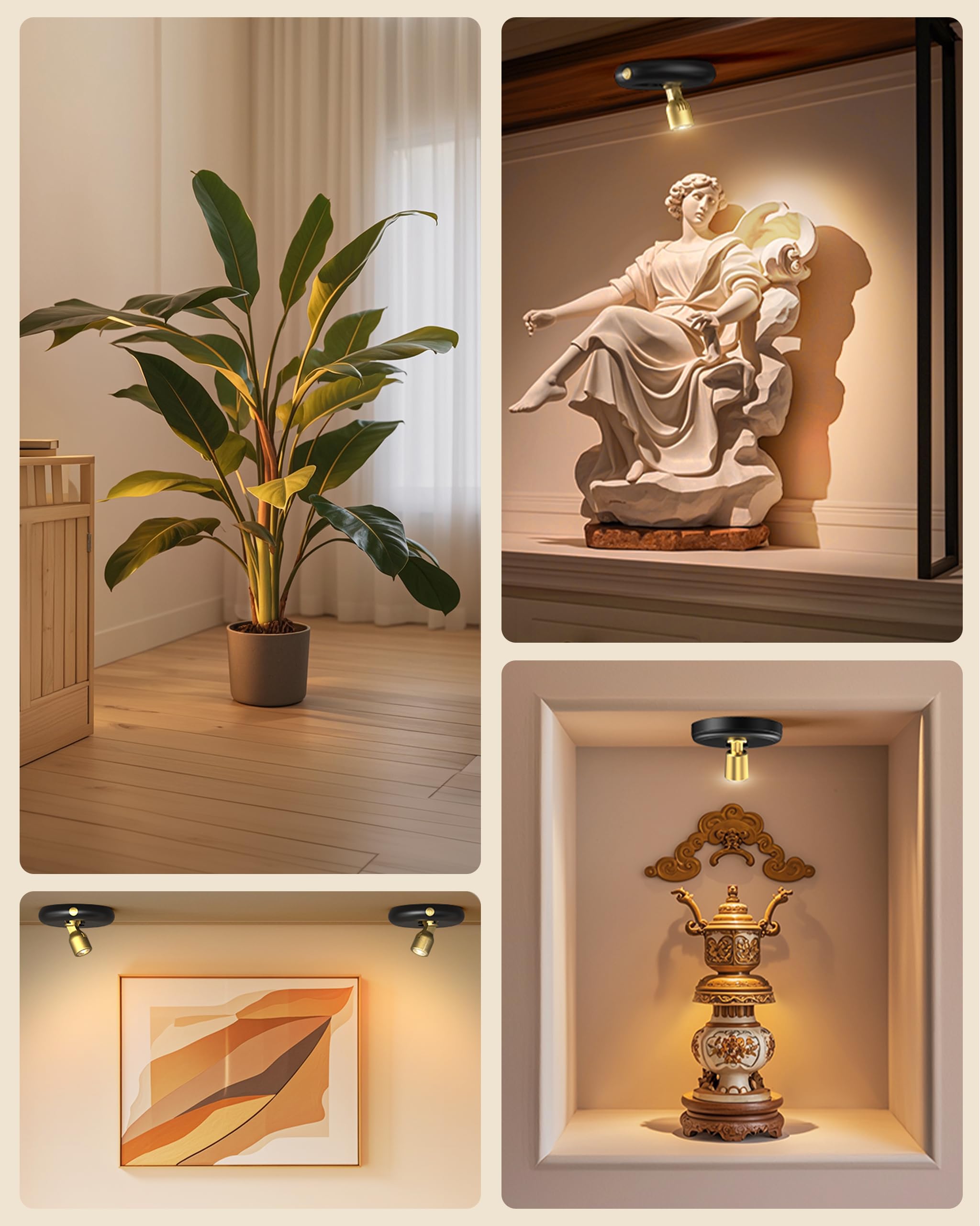 Ler0ktr mounted on gallery wall highlighting artwork without wiring
