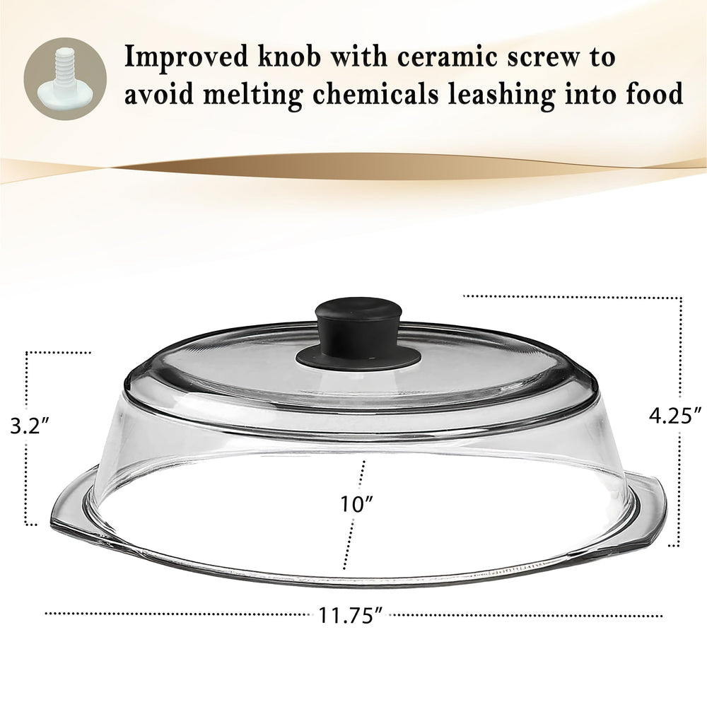 Le'raze inside microwave covering plate to prevent splatters