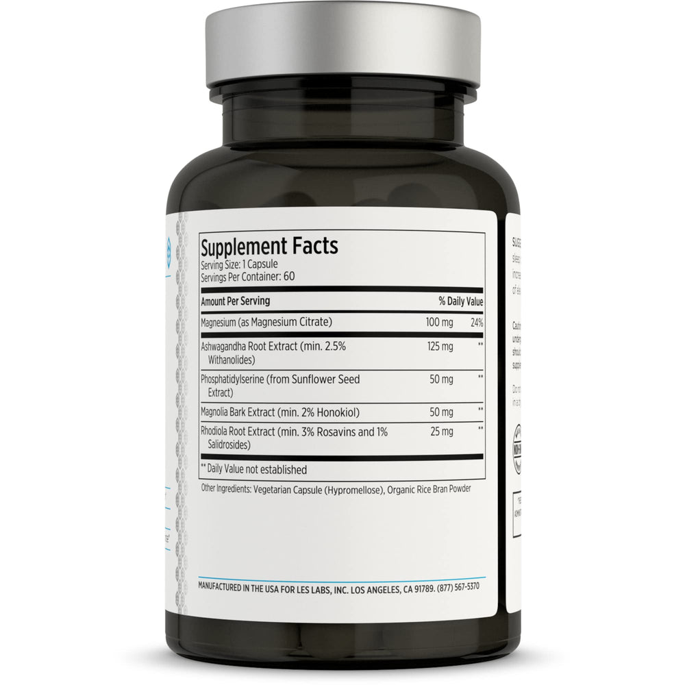 LES Labs capsule close-up showing texture and size, highlighting safe easy swallowing