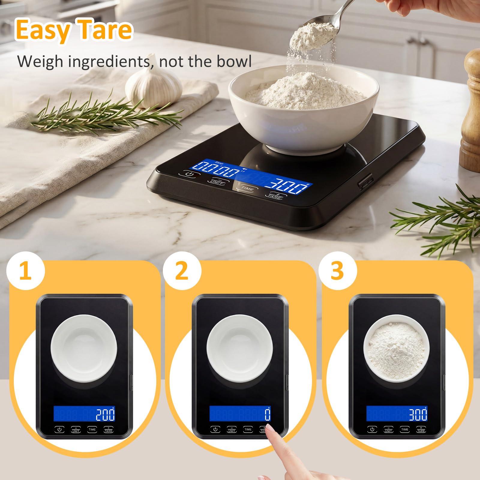 Letron timer in use during baking to track time and prevent overcooking