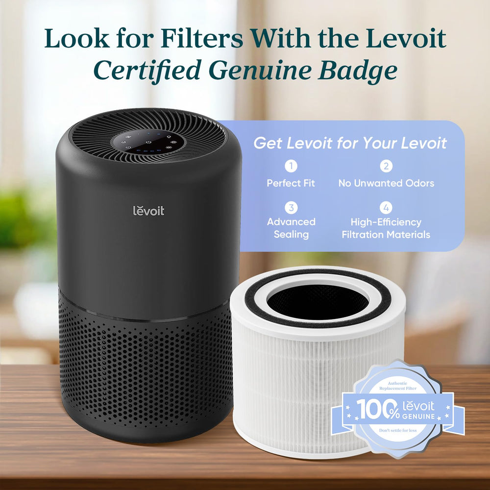 Levoit placed in bedroom highlighting quiet operation for sleep comfort