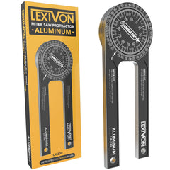 LEXIVON front view showing compact 7-inch protractor and readable scales