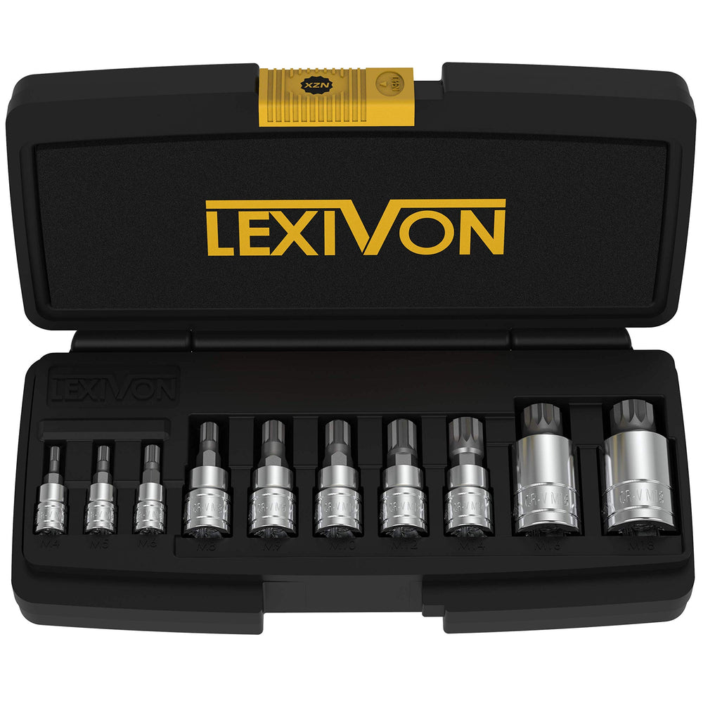LEXIVON front view of 10-piece XZN set shows organized layout and fast access