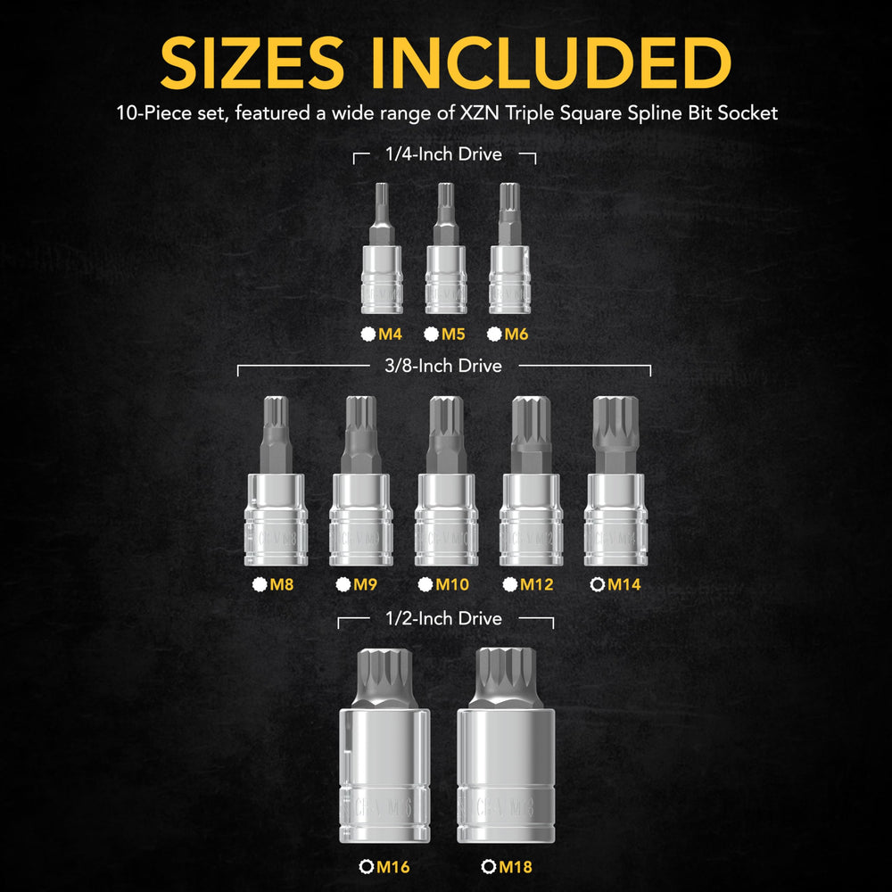 LEXIVON tamper-proof M16 and M18 bit detail showing robust anti-tamper design advantage