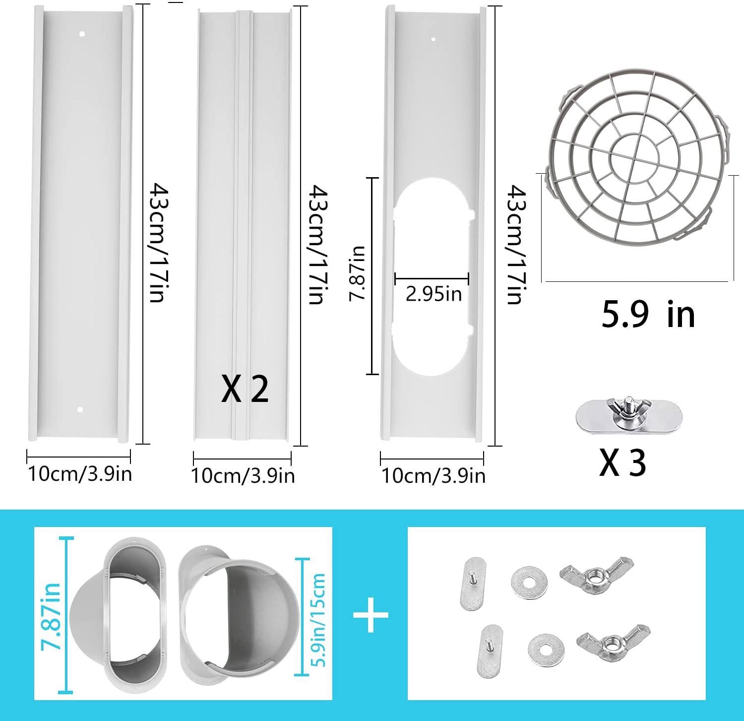 LEZIFU close-up of adjustable PVC panel showing durable construction and secure seal benefit