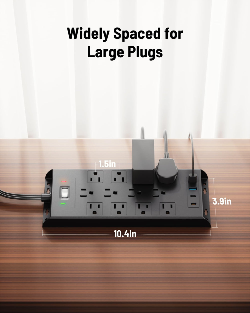LeZone next to a hand for scale showing large capacity with compact footprint