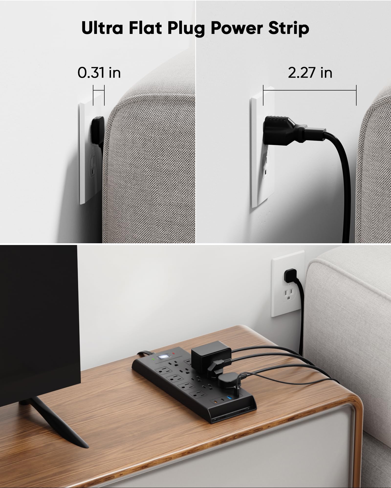 LeZone close-up of USB-C ports highlighting fast 15W power delivery for phones and tablets