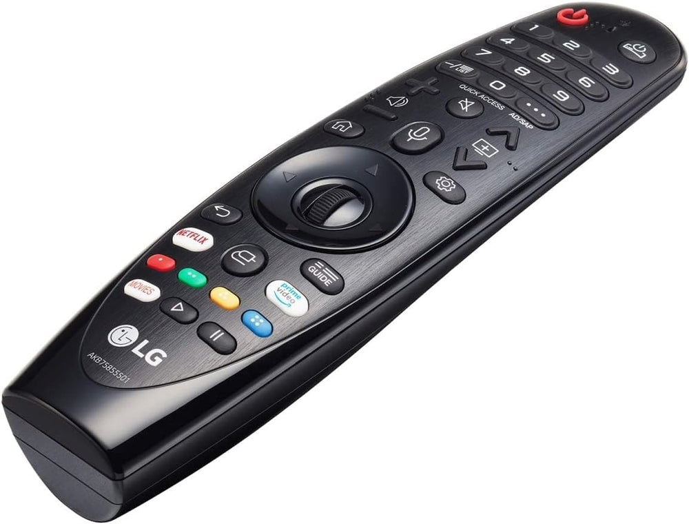LG Magic Remote close-up of wheel button for precise pointer navigation